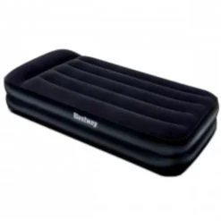 Bestway Inflatable Flocked Airbed With Built-in Electrical Air Pump