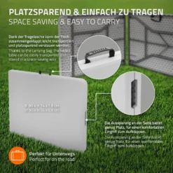 Plastic Camping Foldable Table 180x74 Cm -Best Journeys Area ecd germany plastic camping foldable table 180x74 cm 4