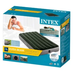 Intex Downy Fiber-Tech Single With Foot Pump Mattress -Best Journeys Area intex downy fiber tech single with foot pump mattress 3