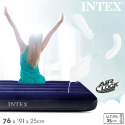 Intex Dura-Beam Classic Downy Single Mattress -Best Journeys Area intex dura beam classic downy single mattress 3