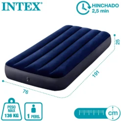 Intex Dura-Beam Classic Downy Single Mattress -Best Journeys Area intex dura beam classic downy single mattress 5