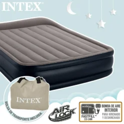 Intex Dura-Beam Standard Deluxe Pillow N2 Mattress -Best Journeys Area intex dura beam standard deluxe pillow n2 mattress 2