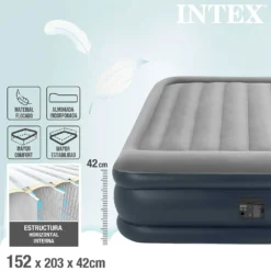Intex Dura-Beam Standard Deluxe Pillow N2 Mattress -Best Journeys Area intex dura beam standard deluxe pillow n2 mattress 3