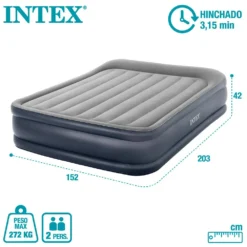 Intex Dura-Beam Standard Deluxe Pillow N2 Mattress -Best Journeys Area intex dura beam standard deluxe pillow n2 mattress 5