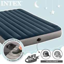 Intex Dura Beam Standard Single High 2 Step Battery System Double 152x203x25 Cm 11 Intex Dura Beam Standard Single High 2 Step Battery System Double 152x203x25 Cm -Best Journeys Area intex dura beam standard single high 2 step battery system double 152x203x25 cm 2