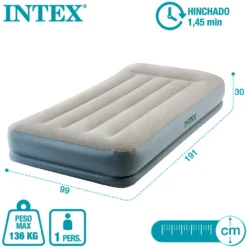 Intex Midrise Dura-Beam Standard Pillow Rest Mattress -Best Journeys Area intex midrise dura beam standard pillow rest mattress 5