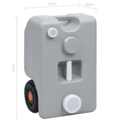 VIDAXL Camping Water Tank Wheels 25L -Best Journeys Area vidaxl camping water tank wheels 25l 3