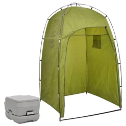 VIDAXL Portable Camping Toilet Tent 20L
